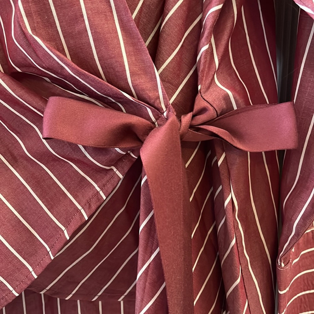 Wrap Blouse WhoWhatWear Size XXL in wine red - Picture 4 of 5